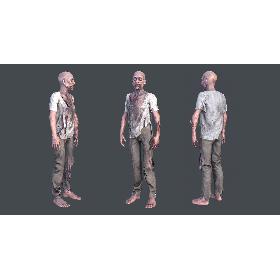 Zombie Rigged Animated 3D